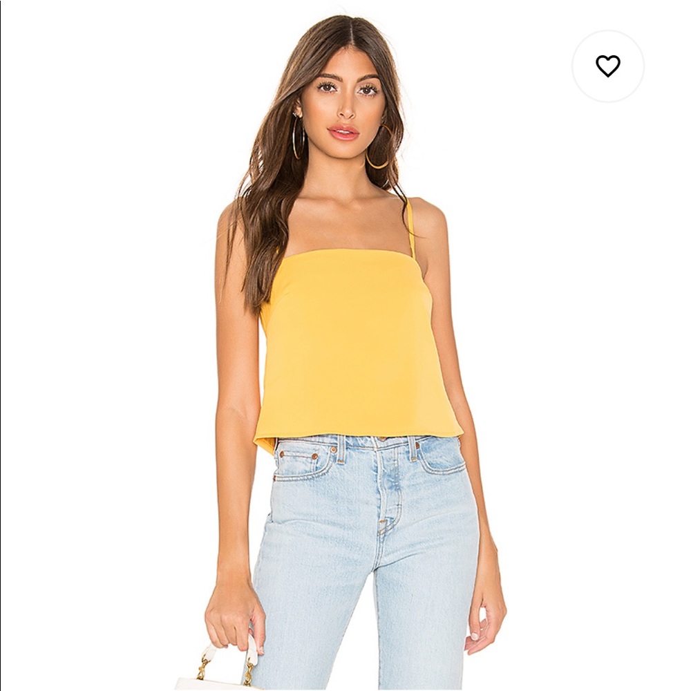 Superdown Cropped yellow tank